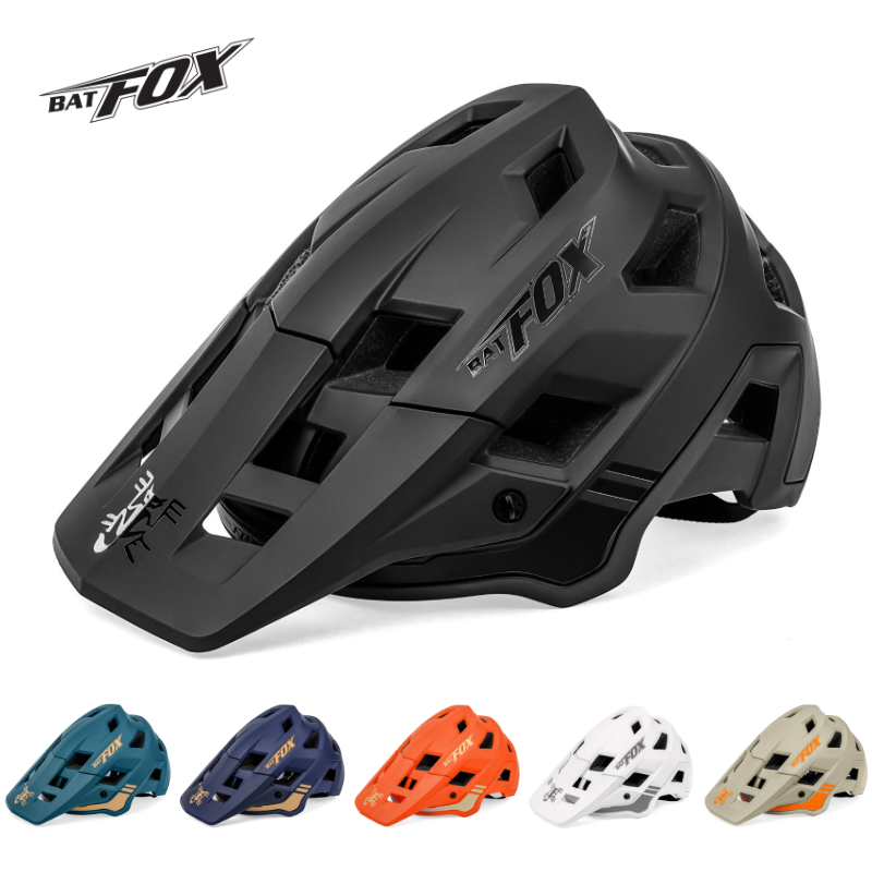 BATFOX Bike Helmet Men Riding Mountain Bike Helmets Bike Helmets Cross Country Speed Drop Half Armor Skateboard Safety Headcaps-Taobao