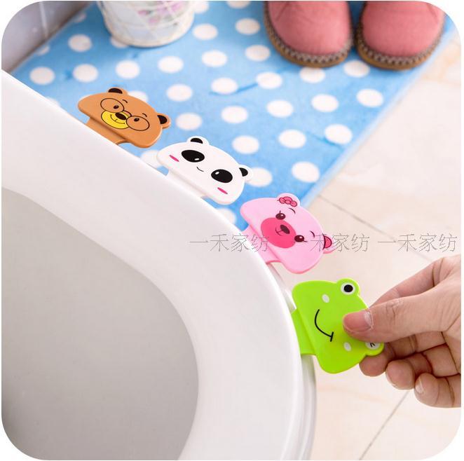 Creative cute cartoon toilet lid lifter Portable toilet handle cover lifter flip cover lifter C302