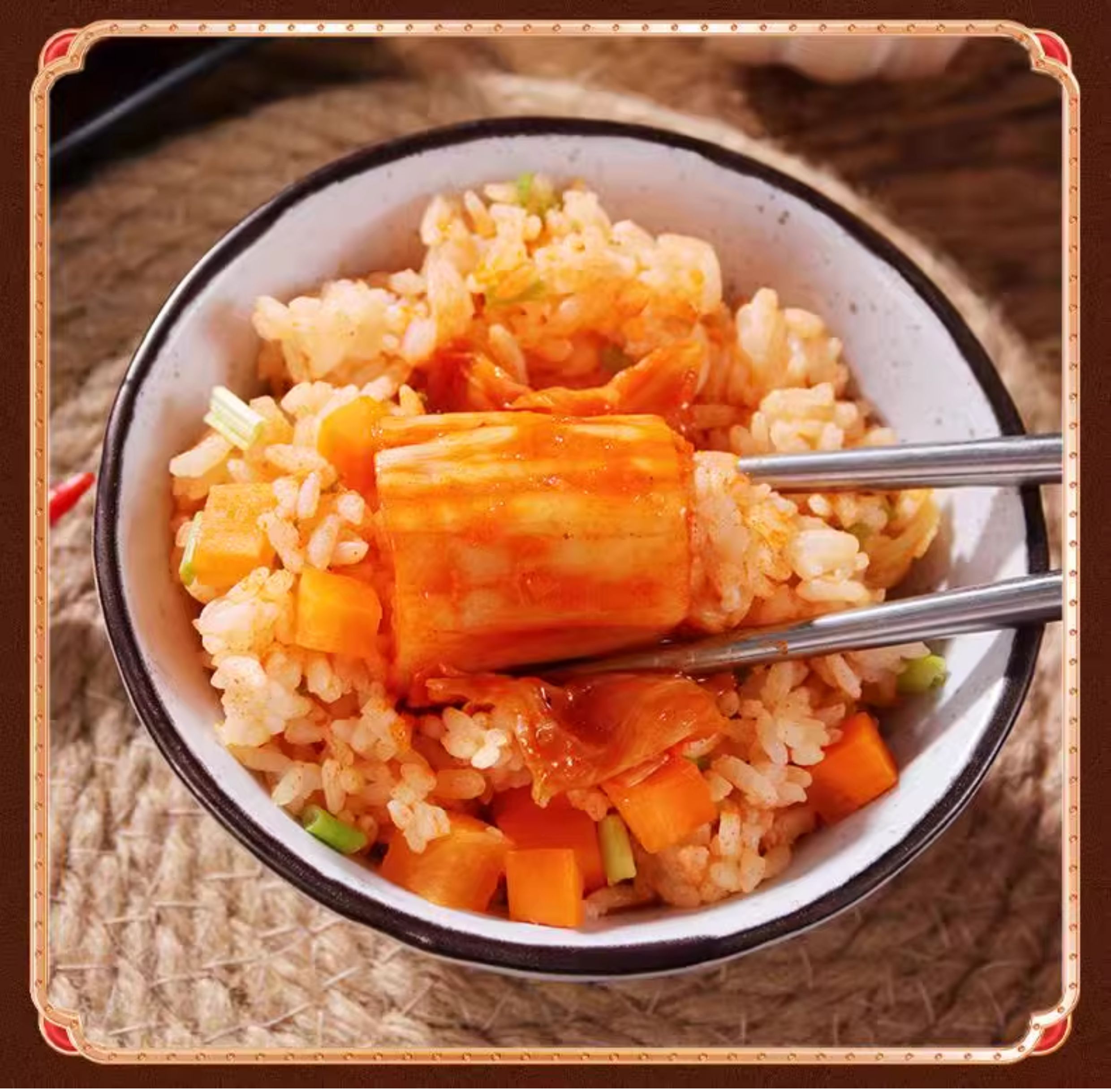 Korean Style Spicy Napa Cabbage Kimchi 500g Pre-Cut Fermented Pickled Cabbage for Rice Noodles and Cooking in use