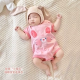 Боди для новорожденных для девочек для мальчиков, хлопковая детская летняя тонкая летняя одежда, короткий рукав