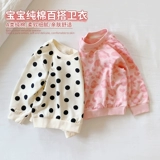 Хлопковая детская толстовка для девочек, куртка, осенняя, в корейском стиле, в западном стиле