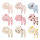 Детское термобелье, комплект, хлопковое нижнее белье, детские штаны, хлопковая осенняя пижама