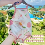 Летнее детское боди для девочек для новорожденных, хлопковый тонкий комбинезон для мальчиков, пижама, эффект подтяжки