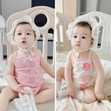 Летнее детское боди для девочек для новорожденных, хлопковый тонкий комбинезон для мальчиков, пижама, эффект подтяжки