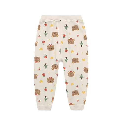 Детское осеннее термобелье, хлопковые детские осенние штаны