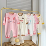 Детский лонгслив, боди, хлопковая детская демисезонная осенняя пижама для новорожденных, осенний