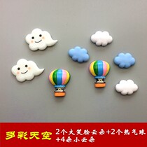 Creative thin sheet round whiteboard cute magnet ring experimental patch magnet blackboard wall cartoon color