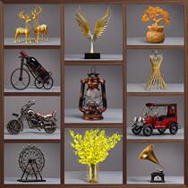 Decoration wine cabinet decorations ornaments home accessories modern simple red wine rack creative office crafts living room