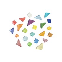 Fixed ins stained glass irregular mosaic refrigerator stickers tile photo wall message stickers Nordic