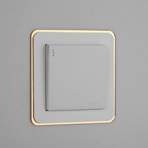 Modern simple narrow edge light luxury decorative acrylic switch patch switch protective cover switch lamp high end sleeve socket