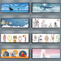 Cartoon mural background wall decorative painting boys and girls bedroom boys animal room hanging painting bedside childrens room Women