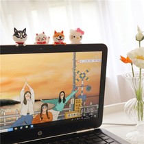 Cartoon cute ins Wind desktop Party Doll laptop decorative display silicone home