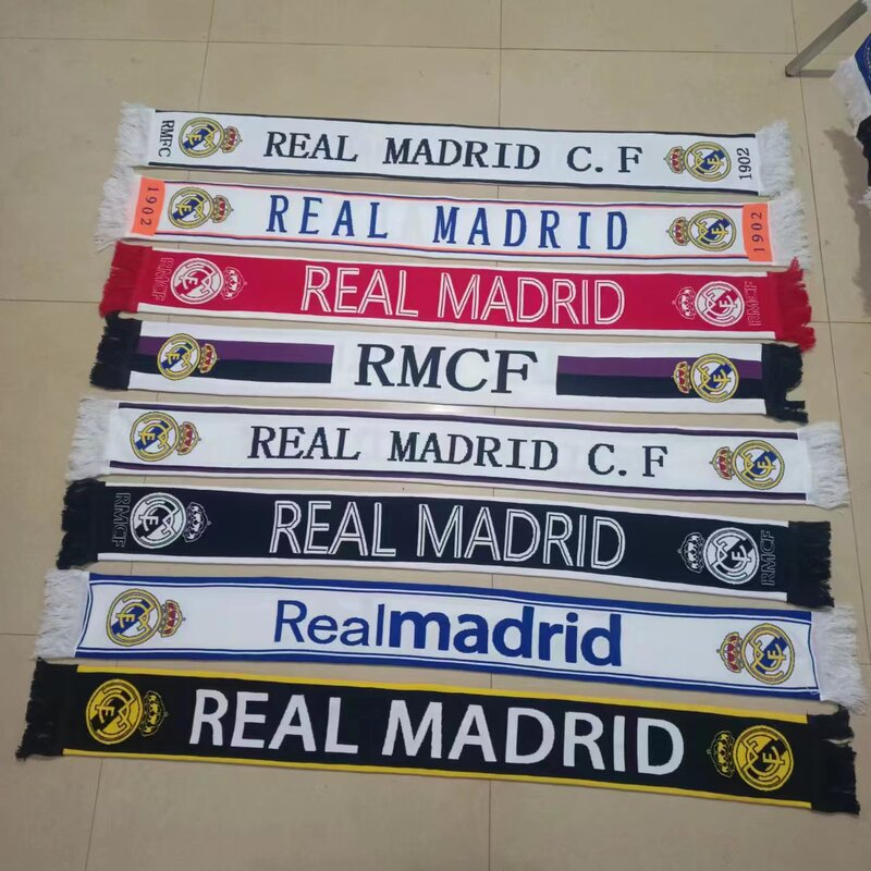 Football Merchandise Team Scarf Exchange Flag Real Madrid Authentic Knitted Jacquard Overseas Version