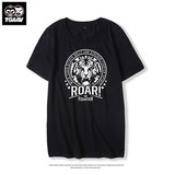 潮牌老虎头港风短袖t恤