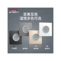 Delixi type 86 threading hole TV wire outlet hole panel decorative blank cover plug hole