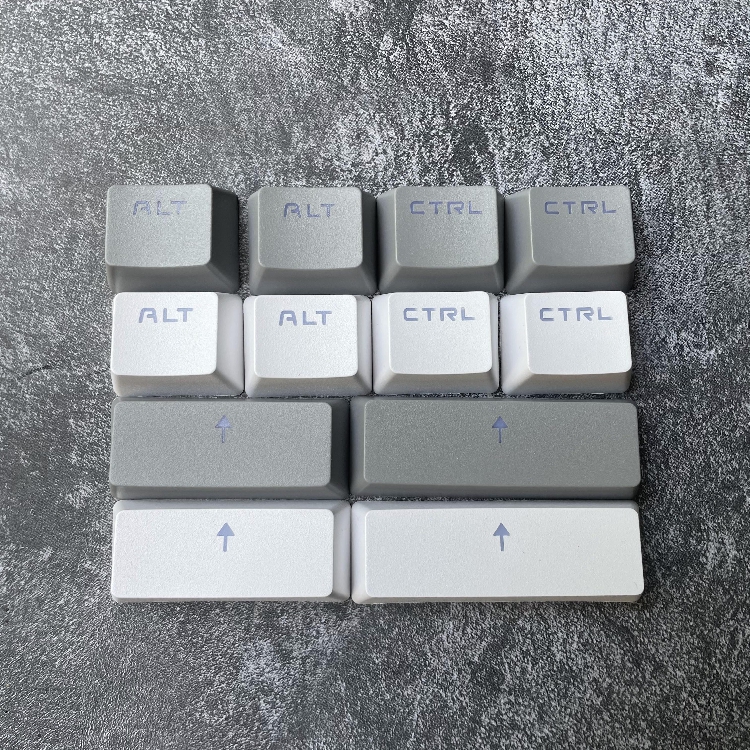 New pbt light transmission keycap mechanical keyboard white grey ctrl alt shift satellite shaft universal 87104