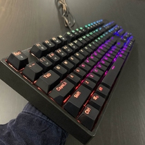 Guest-made 104 key mechanical keyboard High special shaft body green shaft tea shaft red black shaft rgb lamp with drive black grey PBT