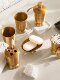 American all-copper bathroom toiletries set, drain toothbrush cup holder, mouthwash cup, press hand sanitizer bottle storage
