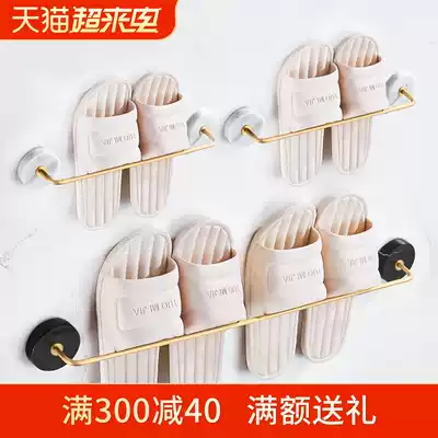 Bathroom slipper rack Marble creative powder room shelf Behind the door slipper drain rack Toilet wall-mounted storage shelf