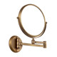 Bathroom makeup mirror folding bathroom beauty mirror antique double-sided retractable mirror bathroom wall-mounted dressing magnifying mirror