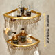 European-style bathroom shower rack all-copper antique wall-mounted toilet bathroom shower room bathroom storage rack