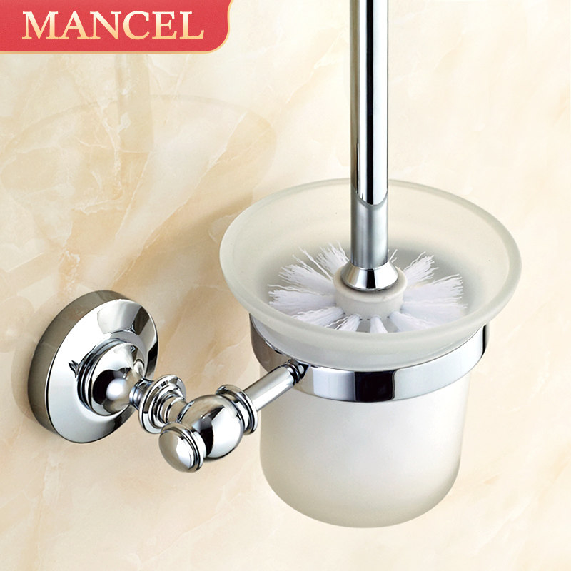 Toilet brush set Wall-mounted household bathroom powder room wash toilet long handle no dead angle cleaning toilet brush