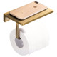 Antique mobile phone storage rack paper towel holder hotel engineering bathroom toilet paper holder all-copper European-style punch-free roll paper holder