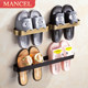 Bathroom slipper rack wall-mounted punch-free storage rack household bathroom door behind toilet drain storage rack