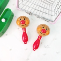 Hot selling Anpanman sand hammer ring baby sand drum musical instrument early education toy five-star hand bell