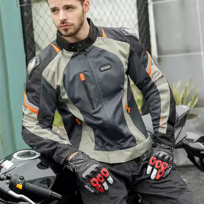 NERVE racing suit summer mesh motorcycle riding suit suit men's long-distance motorcycle motorcycle anti-fall rally suit