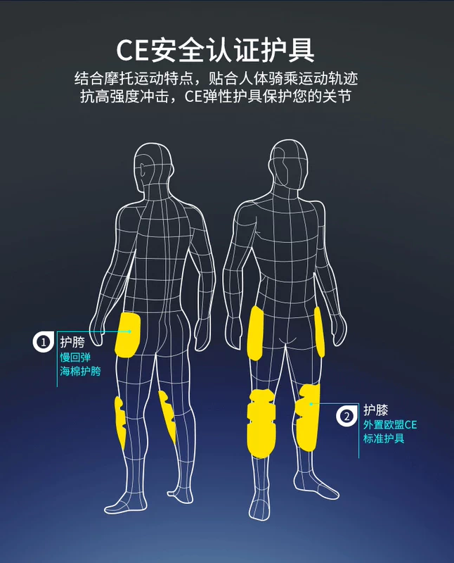 Đức NERVE quần đua xe máy nam ngoài trời mỏng thường cưỡi quần jeans chống ngã - Xe máy Rider thiết bị