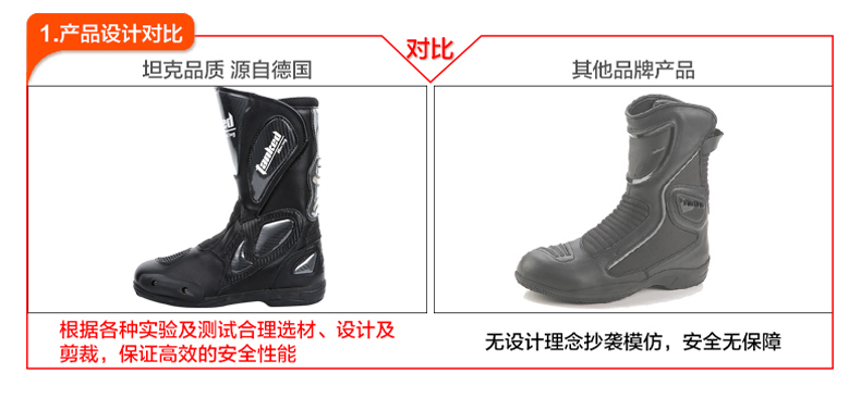 Chaussures moto TANKED RACING T05009 - Ref 1390227 Image 15