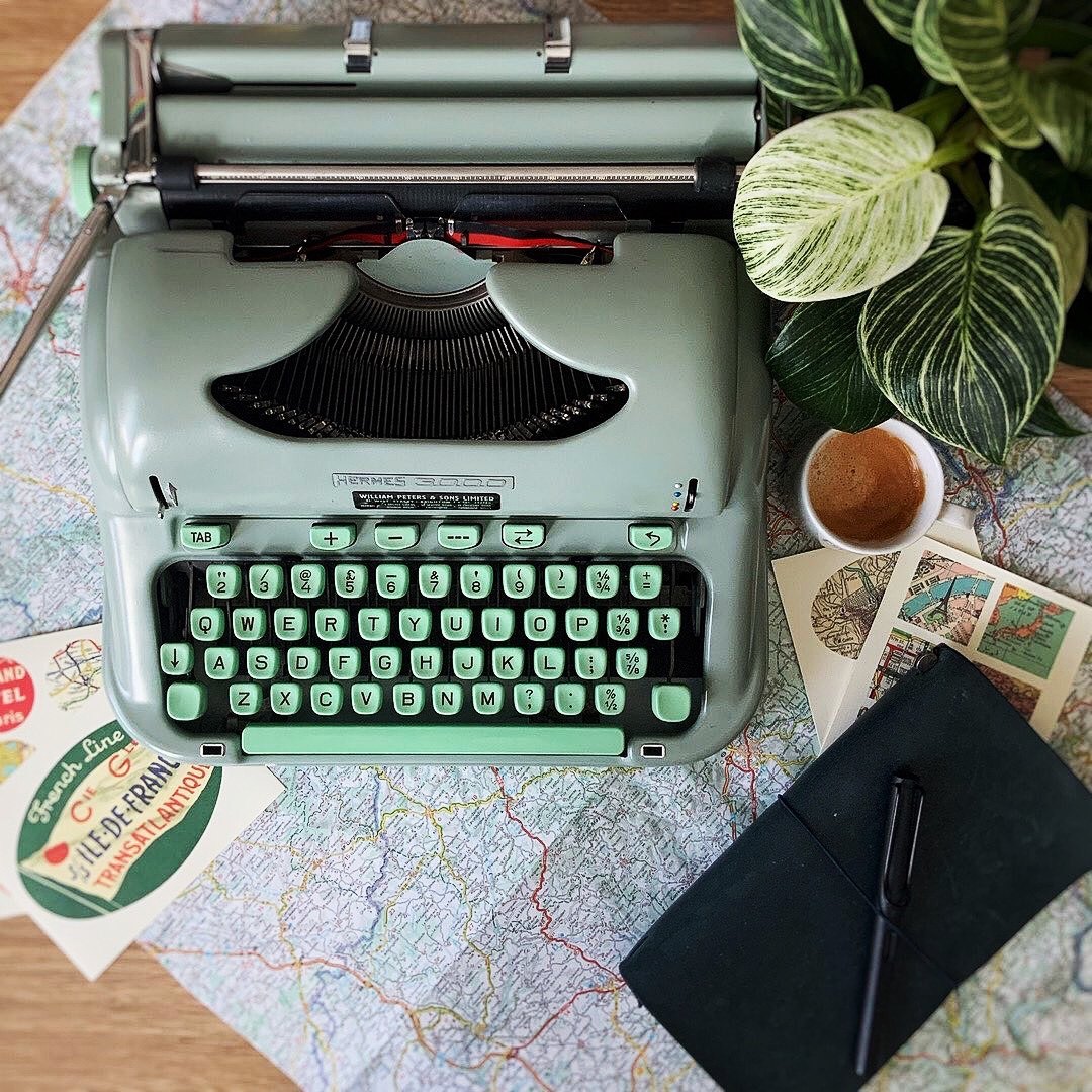 The store owner recommends HERMES typewriter typewriter Hermes retro machinery antique collection gift beauty