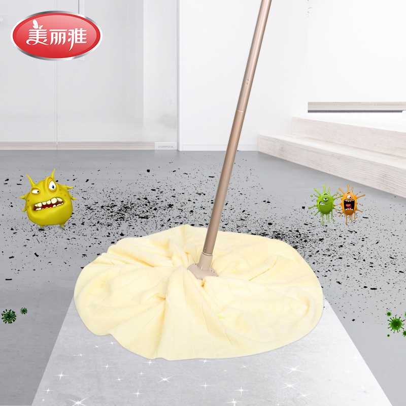 Meiya beaming water mop traditional mop polyester fiber floor mop bathroom household