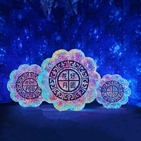 Лунный пирог полон цветов, а диаметр полной луны составляет 1 метр.