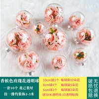 10 роз шампанского (цветы уже установлены)