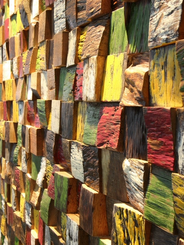 Выветрившийся цвет твердый троянский телевизор Фон 3D Материал Материал Гранулистые гранулы Bump Bar гостиная ретро висящая картина