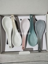 French LE CREUSET cool color stoneware Chinese spoon rice spoon spoon dessert spoon spot non-returnable
