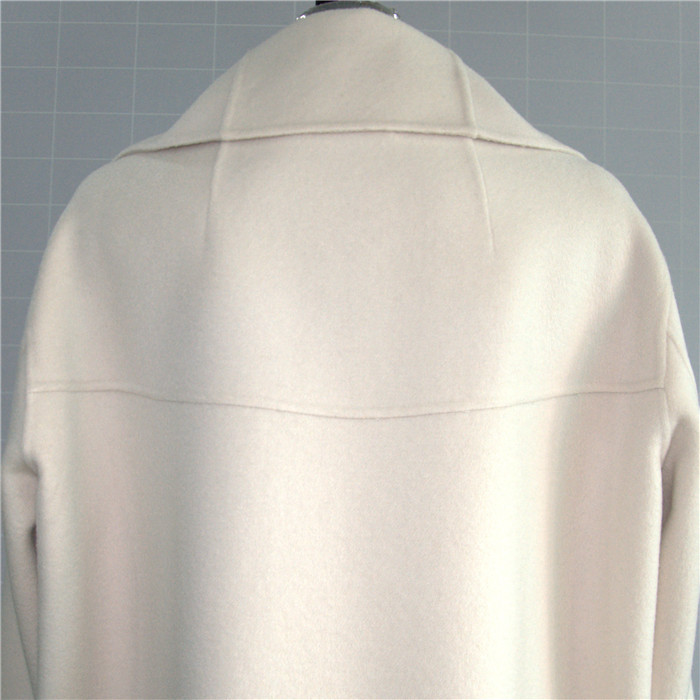 Hong Si Ge HSG 04-M mùa thu Một phiên bản từ hai mặt bằng len cashmere khâu tay thời trang áo khoác len mới giản dị áo phao nữ 2021