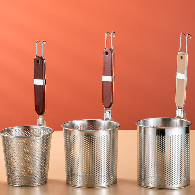 Stainless steel Spicy Hot Rice Noodle Drain Noodle Big powder Fence Leaking Net Rice Flour filter Drain Hot Pot Fried Scoop