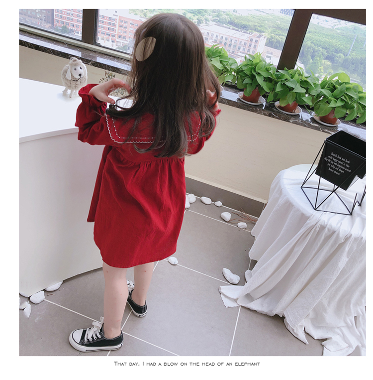 Xuân-Hè 2019 bé gái mới sinh bé ngọt ngào đầm dài tay ren trẻ em váy ren lớn - Váy váy cho bé gái 10 tuổi
