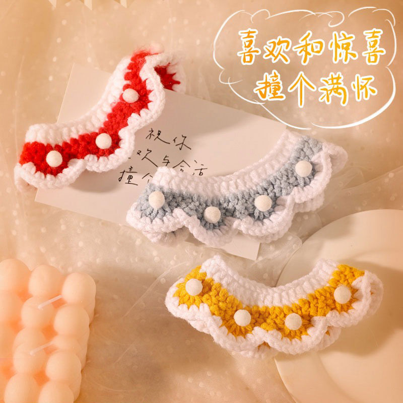 Cat Item Circle Neck Summer Cute Neck Ring Decoration Butterfly Knot Neck Dog Adjustable Necklace Pet Ornament