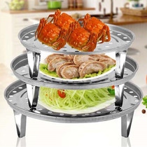 Steaming tray stainless steel multipurpose steam tray Riser Steam rack Steamer Removable feet Steam Drawer High Pressure Pan Universal Steamed Sheet