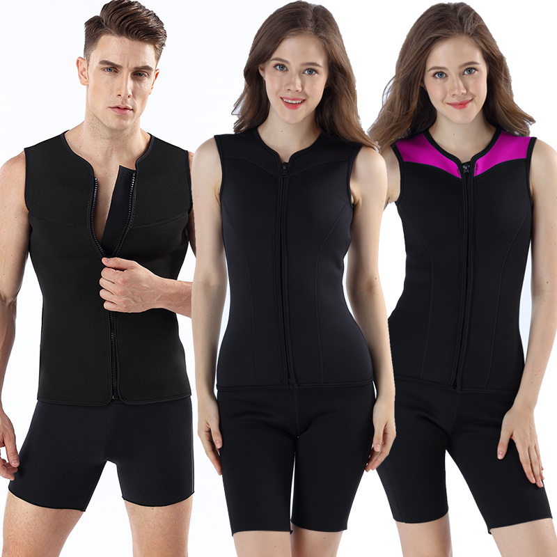 3mm Split Wetsuit Vest, Thermal Diving Vest, Neoprene Clothing, Swimming Cold-Proof Clothing, River Tracing Diving Shorts, Sleeveless Vest