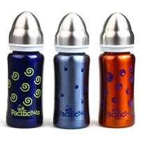 PacificBaby Stainless Steel Baby Insulated Bottle Baby Drinking Water Bottle Childrens Straw Cup One Bottle Multi-Purpose