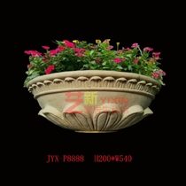 Art new GRC cement artificial sandstone carving community garden flower pots flower bowls FRP sculpture ornaments customization