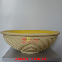 Factory direct sales GRC Chinese artificial sandstone flower pot flower bowl landscape garden villa three-dimensional carving decoration customization