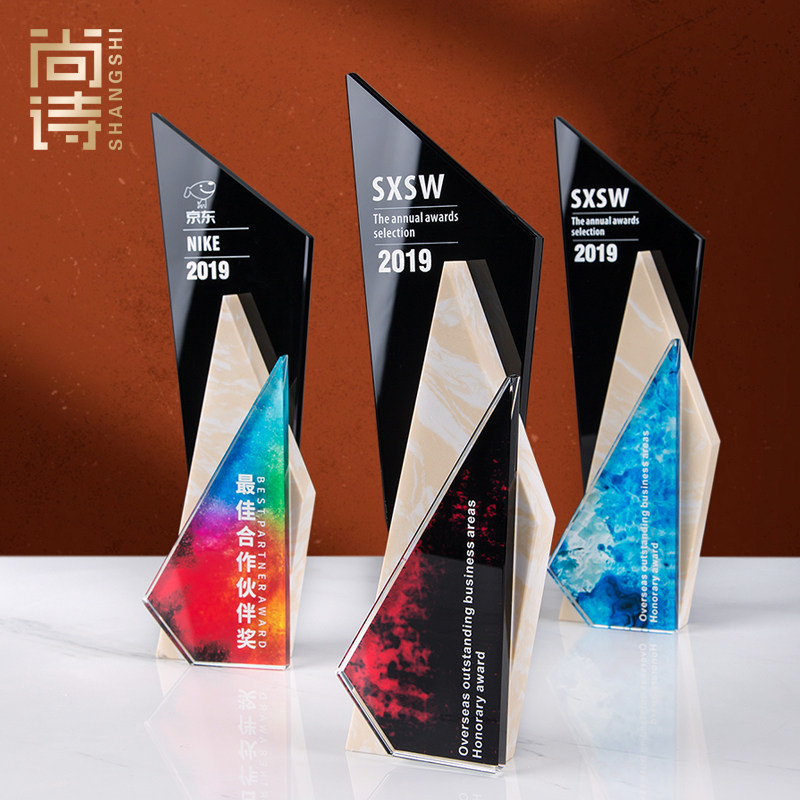 Marble Cup Custom Custom Creative Engraving Champion Company Staff Creative Trophy Team Trophy Souvenir