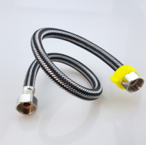 304 stainless steel braided pipe hot and cold water inlet hose toilet water heater high pressure explosion-proof metal connecting water pipe 4 points