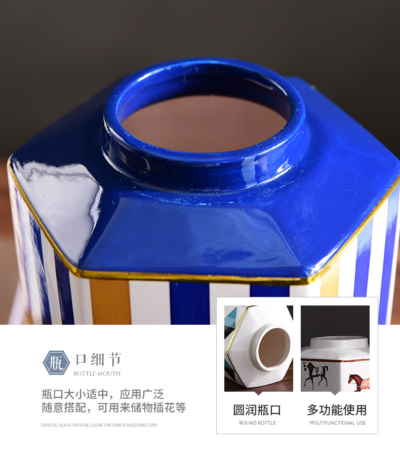 American ceramic storage tank furnishing articles Europe type restoring ancient ways sitting room ark, TV ark, handicraft decoration home decoration